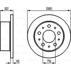 Bremsscheibe FIAT DUCATO (250_, 290_), Bus, 07.2006 - BOSCH 0 986 479 066
