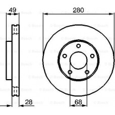 Disco freno anteriore destro-sinistro adatto. INFINITI I30 NISSAN ALMERA TINO MAXIMA - MAXIMA QX V PRIMERA X-TRAIL I 1.6-3.0 01. NISSAN X-TRAIL (T31), Crossover, 03.2007 - 12.2018 BOSCH 0 986 479 B61
