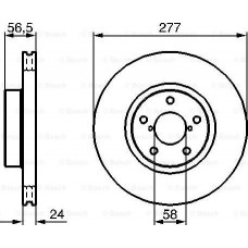 Disco de freno SUBARU OUTBACK (BR), Turismo, 06.2009 - BOSCH 0 986 479 147