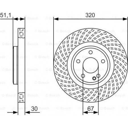 Bremsscheibe MERCEDES-BENZ CLA Shooting Brake (X117), Touring, 01.2015 - 03.2019 BOSCH 0 986 479 A59