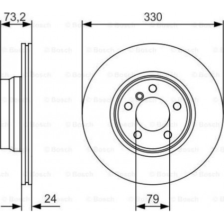 Disco freno BMW 2 (F23), Cabriolet, 03.2014 - BOSCH 0 986 479 A06