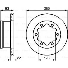 Disque de frein MERCEDES-BENZ SPRINTER 4-t (904), Van, 02.1995 - 05.2012 BOSCH 0 986 479 B38