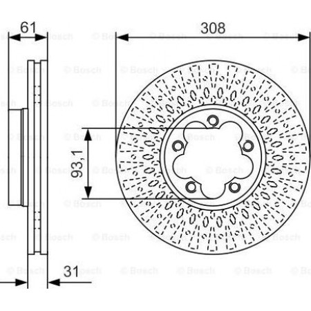 Disc frana FORD TRANSIT V363 (FED, FFD), Cadru de sprijin, 08.2013 - BOSCH 0 986 479 C99