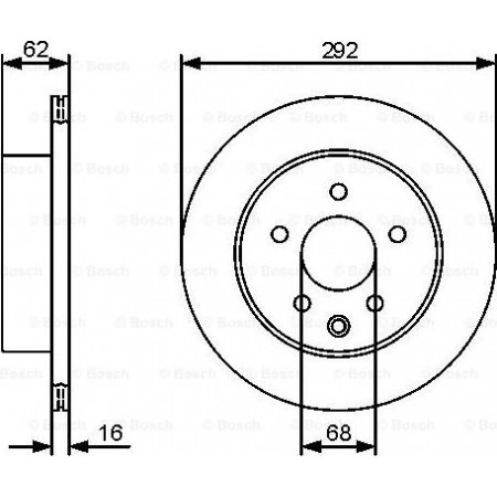 Disco de freio NISSAN X-TRAIL (T32_), Crossover, 10.2013 - BOSCH 0 986 479 C12