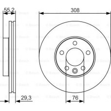 Disc frana Fata Dreapta-Stanga se potriveste. VW CALIFORNIA T5 CAMPER CALIFORNIA T6 CAMPER MULTIVAN T5 MULTIVAN T6 TOUAREG TRANS VW MULTIVAN VI (SGF, SGM, SGN, SHM, SHN), Dubita, 04.2015 - BOSCH 0 986 479 R84