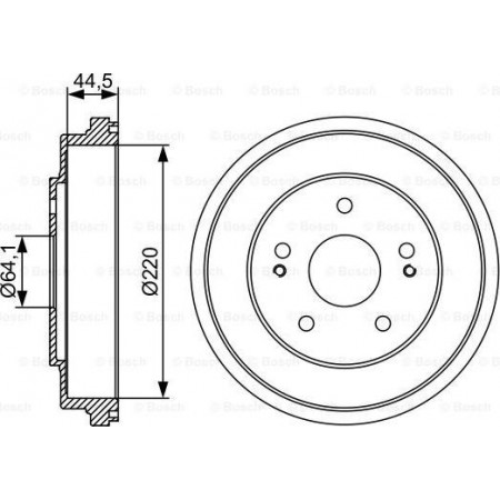 Tamburo freno HONDA CR-V I (RD), Crossover, 10.1995 - 07.2002 BOSCH 0 986 477 147
