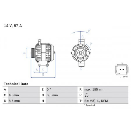 Alternator 14V 87A se potriveste. RENAULT CLIO II KANGOO KANGOO EXPRESS MEGANE I MEGANE I CLASSIC MEGANE I COACH MEGANE SCENIC S RENAULT CLIO II (SB0/1/2_), Hatchback Van, 09.1998 - BOSCH 0 986 042 720
