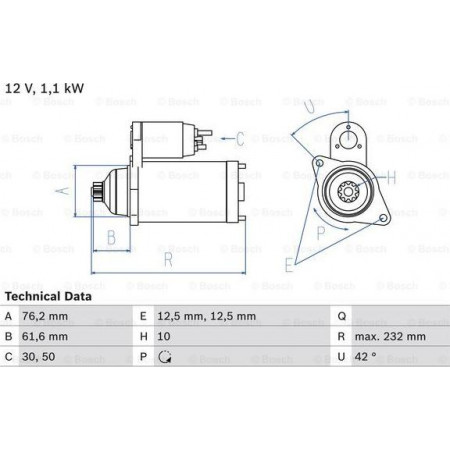 Moteur électrique VW GOLF IV (1J1), Berline, 08.1997 - 12.2007 BOSCH 0 986 018 920