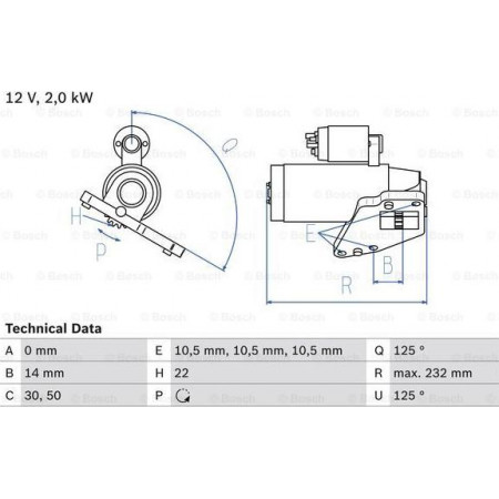 Anlasser Anlasser 12V 2kW passt. CHRYSLER SEBRING DODGE AVENGER CALIBRE JOURNEY JEEP COMPASS PATRIOT MITSUBISHI GRANDIS DODGE AVENGER (JS), Limousine, 06.2007 - 12.2014 BOSCH 0 986 024 710