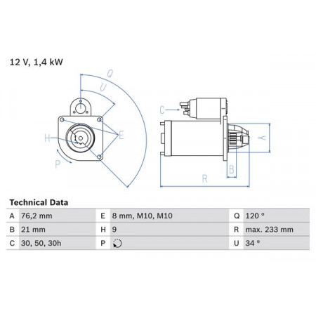 Anlasser Anlasser 12V 14kW passt. BMW 3 E36 3 E46 3 E90 5 E34 5 E39 7 E38 Z3 E36 1.6-3.0 03.90-12.07 BMW 3 - II (E30), Cabrio, 09.1982 - 11.1993 BOSCH 0 986 026 220