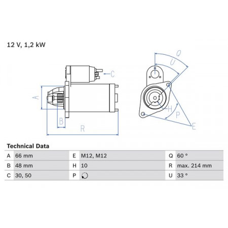 Acionador de partida 12V 12kW se encaixa. AUDI A4 B7 A6 ALLROAD C6 A6 C6 A8 D3 2.4-3.2 05.04-08.11 AUDI A4 Avant III (8ED, B7), Touring, 11.2004 - 06.2008 BOSCH 0 986 022 430