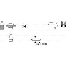 Jogo de velas de ignição TOYOTA COROLLA VII (_E10_), Sedan, 06.1991 - 11.1999 BOSCH 0 986 356 957