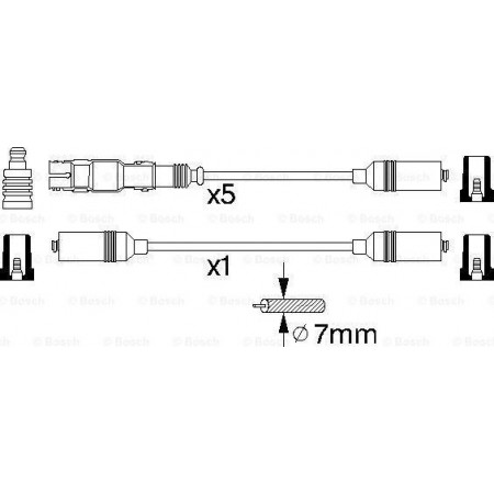 Juego de bujías VW SHARAN (7M8, 7M9, 7M6), Furgón, 05.1995 - 03.2010 BOSCH 0 986 356 350