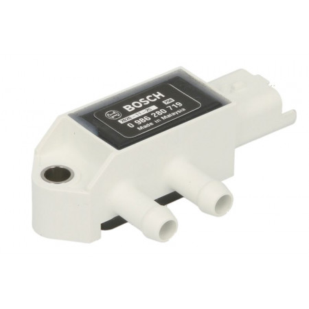 Capteur. Pression des gaz d'échappement Le capteur de pression des fumées d'échappement s'adapte. MERCEDES A V177 A W176 A W177 B SPORTS TOURE RENAULT TRAFIC III (JG_), Autobus, 05.2014 - BOSCH 0 986 280 719
