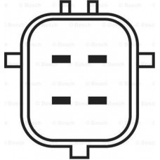 Lambda sensor NISSAN 350 Z (Z33), Compartment, 09.2002 - 12.2009 BOSCH 0 986 AG2 203