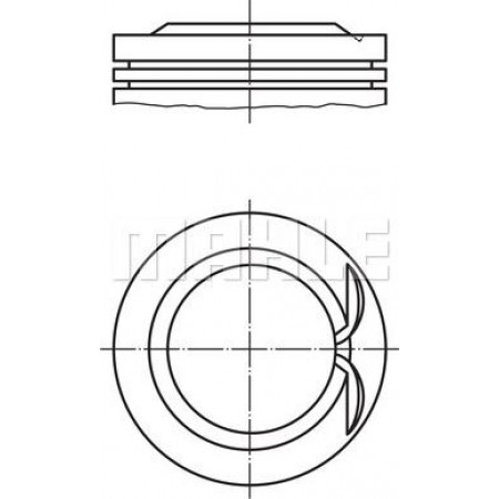 Piston CITROEN C2 (JM_), Hatchback, 07.2003 - 09.2017 MAHLE 040 25 00