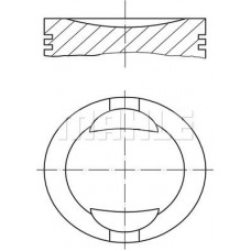 Kolben 704 040 FIAT CINQUECENTO PANDA PANDA HATCHBACK PUNTO SEICENTO - 600 UNO LANCIA Y Y10 1.1 07.89- FIAT PANDA (141_), Schrägheck, 03.1980 - 07.2004 MAHLE 009 36 01