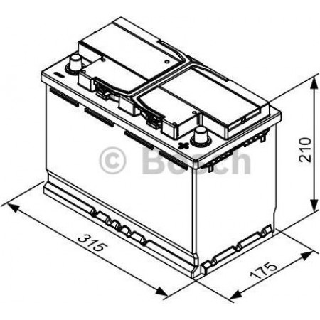 Bateria de arranque HYUNDAI SANTA FE II (CM), Crossover, 10.2005 - 03.2015 BOSCH 0 092 T30 320