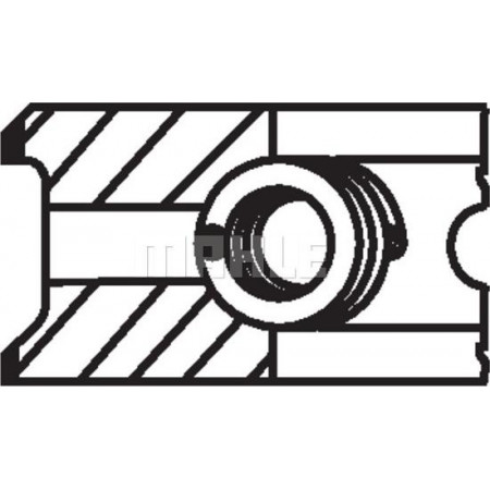 Set di fasce elastiche Anello compressore diametro 100 mm ST Altezza 25-4 mm MAHLE 004 13 N0
