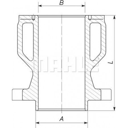 Camasa cilindru Cylinder liner inner diameter. 90mm length. 104mm MAN E2000 LIONS STAR D2866LF25-D2876LOH20 05.00- MAHLE 004 WN 05 01