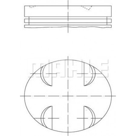 Zuiger MERCEDES-BENZ SPRINTER 3.5-t (906), Draagframe, 06.2006 - MAHLE 005 24 01