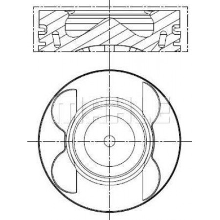 Kolben 83 STD 1-3CIL. es passt. MERCEDES C T-MODELL S204 C W204 E A207 E C207 E T-MODELL S212 E W212 GL