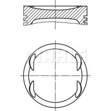 Zuiger 795 050 CHEVROLET CORSA OPEL ASTRA F ASTRA F CLASSIC ASTRA G CORSA B TIGRA VECTRA B ZAFIRA A 1.6 03.93-06. OPEL ASTRA F CLASSIC (T92), Hatchback, 01.1998 - 08.2002 MAHLE 011 69 02