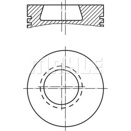 Piston diametru 975mm STD MERCEDES MERCEDES LK-LN2 NG O 301 O 402 OF UNIMOG T2-LN1 1000 700 800 FA MERCEDES-BENZ T2/LN1 (611D), Cadru de sprijin, 04.1986 - 12.1994 MAHLE 002 80 00