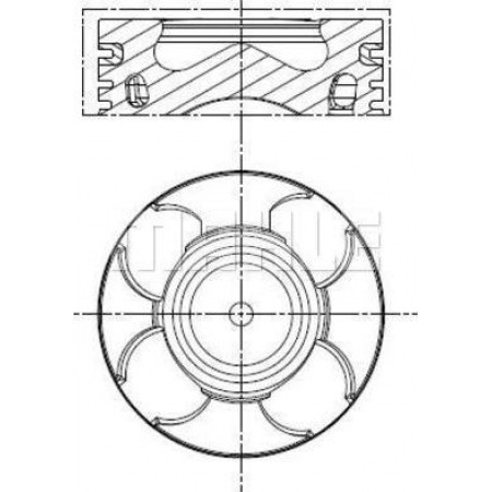 Piston 696 ALFA ROMEO MITO FIAT 500 500 C 500L DOBLO DOBLO CARGO DOBLO-MINIVAN FIORINO FIORINO-MINIVAN GRANDE PUNTO IDEA L FIAT PUNTO III (199_), Hatchback Van, 04.2008 - MAHLE 011 PI 00100 000