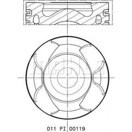 Kolben 797 OPEL ASTRA J ASTRA J GTC ASTRA K INSIGNIA A INSIGNIA A COUNTRY INSIGNIA B INSIGNIA B GRAND SPORT MERIVA B MOKKA VAUXHALL INSIGNIA Mk I (A) Country Tourer (G09), Kombi, 07.2008 - 05.2017 MAHLE 011 PI 00119 000