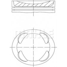 Piston 77 STD CITROEN BERLINGO MULTISPACE BERLINGO-MINIVAN C3 II C3 PICASSO C4 GRAND PICASSO II C4 II C4 PICASSO CITROEN C4 II (NC_), Berline, 01.2013 - MAHLE 081 PI 00104 000
