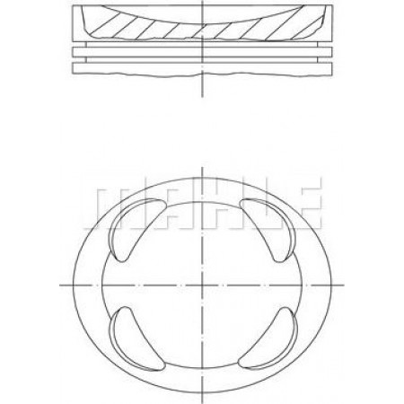 Se ajusta al pistón 7725. CITROEN BERLINGO MULTISPACE BERLINGO-MINIVAN C3 II C3 PICASSO C4 GRAND PICASSO II C4 II C4 PICASSO II CITROEN C4 II (NC_), Sedán, 01.2013 - MAHLE 081 PI 00104 001