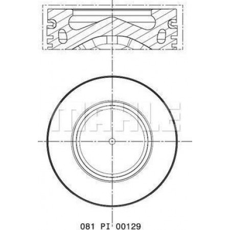 Piston 78 feet. BMW 1 F20 1 F21 MINI R56 R57 CLUBMAN R55 CLUBVAN R55 COUNTRYMAN R60 PACEMAN R61 1.6D 05.09- BMW 1 (3 door) II (F21), Hatchback, 12.2011 - MAHLE 081 PI 00129 000