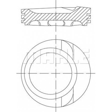 Piston VW BORA (1J2), Berline, 10.1998 - 12.2013 MAHLE 030 68 01