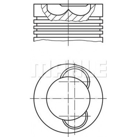 Diamètre du piston 108mm STD MAN EL EM FOC HOCL L2000 LIONS CITY LIONS CLASSIC M 2000 L M 2000 M M90 ND NG NL NM N MAN M 2000 M (L73), 08.1995 - 12.2005 MAHLE 227 37 00