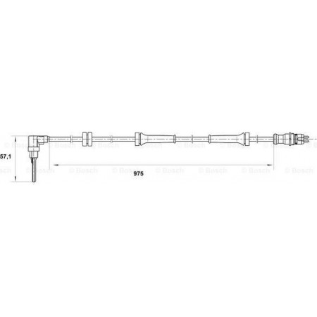 Sensore ABS FIAT PUNTO II (188_), Hatchback Van, 02.2000 - 12.2010 BOSCH 0 265 007 069