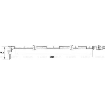 Sensore ABS FIAT MULTIPLA (186_), Van, 04.1999 - 06.2010 BOSCH 0 265 007 039