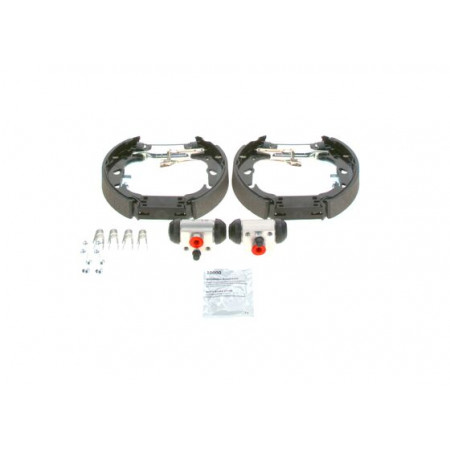 Set ganasce freno Set tamburo freno, molle cilindro ganasce freno adatte. FIAT 500 500 C PANDA PANDA-HATCHBACK FORD KA 0.9-1.3D 09. FIAT PANDA II (169_), Hatchback, 09.2003 - BOSCH 0 204 114 683