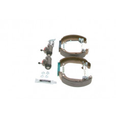 Conjunto de sapatas de freio Conjunto de tambor de freio As molas do cilindro da sapata de freio se encaixam. PEUGEOT 206 206 1.1-1.9D 08.98- PEUGEOT 206 (2A/C), Hatchback, 08.1998 - 12.2012 BOSCH 0 204 114 127