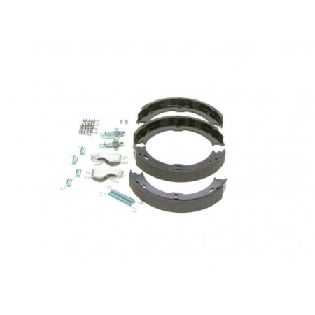 Conjunto de sapatas de freio. O freio da sapata do freio de mão se encaixa. MERCEDES ESPPRINTER B910 SPRINTER 35-T B906 SPRINTER 35-T B907 B910 SP MERCEDES-BENZ SPRINTER 3-t (906), Ônibus, 06.2006 - BOSCH 0 204 113 809