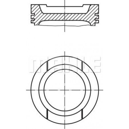 Kolben 8151 050 AUDI A3 A4 B5 A4 B6 A4 B7 SEAT ALTEA ALTEA XL EXEO EXEO ST LEON TOLEDO III SKODA OCTAVIA I OCTAVI SKODA OCTAVIA II (1Z5), Combi, 02.2004 - 06.2013 MAHLE 033 20 01