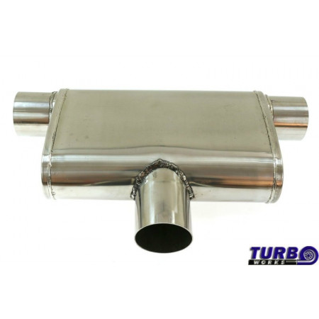 "Exhaust drum Tlumik Srodkowy Tylny TurboWorks LT-33 center 3"" rear 3"" L" TURBOWORKS TW-TL-121