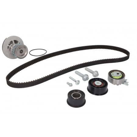 Ensemble de pompe à eau de courroie de distribution L'ensemble de courroie de distribution de tendeur de pompe à eau convient. OPEL ASTRA G ASTRA G CLASSIC ASTR OPEL ASTRA G (T98), Cabriolet, 03.2001 - 10.2005 BOSCH 1 987 948 738