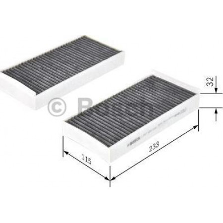 Filter. cabin air Cabin filter with activated carbon fits. BMW 2 F45 2 GRAN TOURER F46 2 GRAN TOURER VAN F46 I3 I01 BMW 2 Gran Tourer (F46), Van, 07.2014 - BOSCH 1 987 435 538