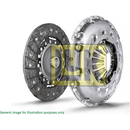 Clutch kit Clutch kit With clutch cover with pressure plate with automatic adjustment with flywheel with double mass without ball bearing MERCEDES-BENZ E-CLASS T-Model (S211), Tourism, 02.2003 - 07.2009 LUK 624 3234 09