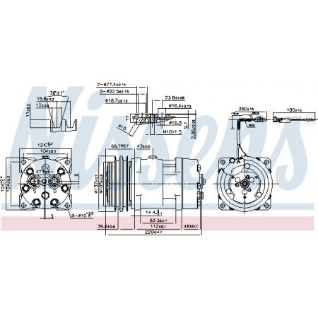 Compressor. air conditioning Air conditioning compressor Nissens 899929