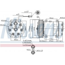 Compresor. aire acondicionado Se adapta el compresor de aire acondicionado. RVI KERAX MAXITY PREMIUM 2 NISSAN CABSTAR NT400 CABSTAR 10.05- RENAULT TRUCKS KERAX, 06.1997 - Nissens 89458