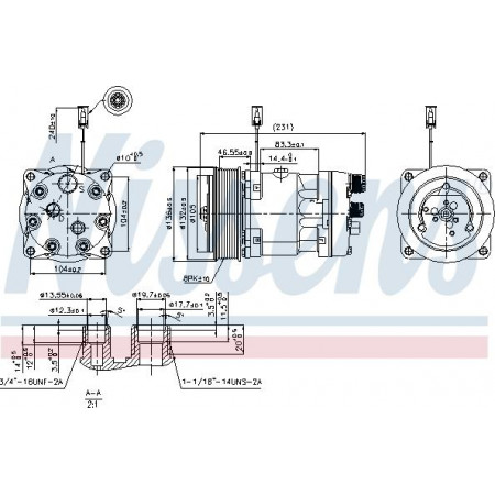 Compresseur. climatisation Compresseur de climatisation VOLVO FH12 FH16 FL12 FM12 NH12 08.93- VOLVO FL12 (FL12), 09.1995 - 09.1998 Nissens 89410