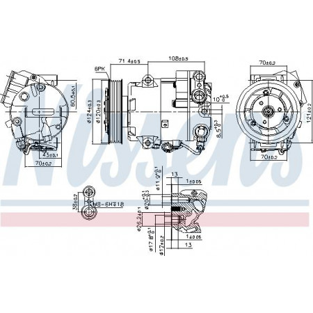 Compressor. airconditioning Airco compressor OPEL ASTRA J ASTRA J GTC MERIVA B ZAFIRA C 1.4-1.4LPG 12.09- OPEL ASTRA J (P10), Hatchback, 09.2009 - 10.2015 Nissens 89425