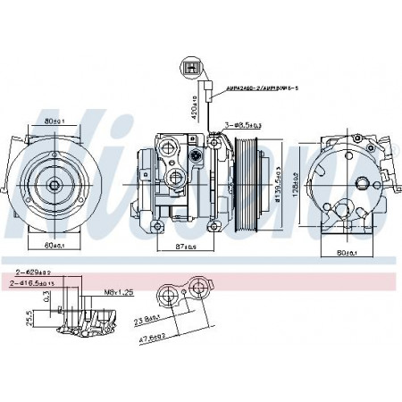 Compresseur. climatisation Compresseur de climatisation MERCEDES ACTROS MP4 - MP5 ANTOS AROCS ATEGO 3 SETRA 500 07.11- MERCEDES-BENZ CAPACITY (O 530 GL), Autobus, 04.2007 - Nissens 890093